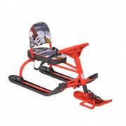 Снегокат металлический h-260 мм до 60 кг складная спинка красный kids extreme TWINY1 Nika